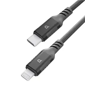 کابل شارژ سریع تایپ سی به لایتنینگ پاورولوژی 30 وات مدل PCAB018GY طول 1.2 متر