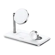 شارژر بی سیم 25 وات سه کاره آیفون، اپل واچ و ایرپاد یوگرین مدل CD278 کد 90326