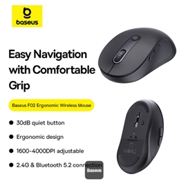 موس وایرلس دو حالته سایلنت بیسوس Baseus F02 B01055505111-01
