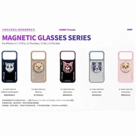 قاب برند نیمی با پاپ سوکت مدل Nimmy Magnetic Glasses Case Series مناسب برای Apple iPhone 17 Pro Max