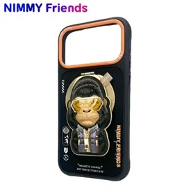 قاب برند نیمی با استند مدل Nimmy Cool & Cute Case Series مناسب برای Apple iPhone 17 Pro Max