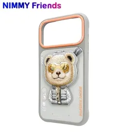 قاب برند نیمی با استند مدل Nimmy Cool & Cute Case Series مناسب برای Apple iPhone 17 Pro Max