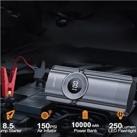 جامپ استارتر قابل حمل برند گرین لاین 10 آمپر مدل GNJUMPSTRBK