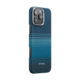 قاب آیفون 16 پرو مکس برند پی تاکا مدل PITAKA Moonrise Tactile Woven مناسب برای Apple iPhone 16 Pro Max