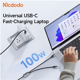 کابل شارژ چند سر تایپ سی 100 وات 1.5 متر مک دودو Mcdodo 2in1 Cable CA-6740