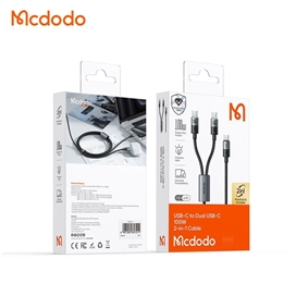 کابل شارژ چند سر تایپ سی 100 وات 1.5 متر مک دودو Mcdodo 2in1 Cable CA-6740