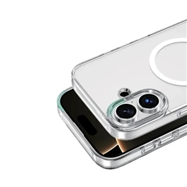 قاب شفاف مگ سیف آیفون 17 برند گرین لاین مدل Green Lion Magsafe Crystal Clear GNMCRYC17CL مناسب برای Apple iPhone 17