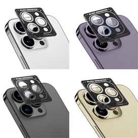رینگ محافظ لنز آیفون BLUEO Metal Frame Lens Protector Glass مناسب برای Apple iPhone 15 Plus