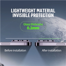 رینگ محافظ لنز آیفون 14 Apple iphone 13 BLUEO Metal Frame Lens Protector Glass