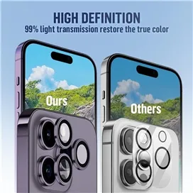 رینگ محافظ لنز آیفون 14 Apple iphone 13 Mini BLUEO Metal Frame Lens Protector Glass