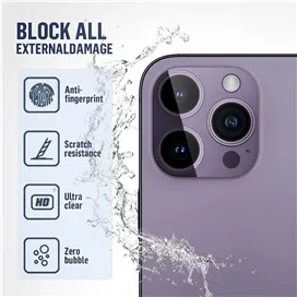 رینگ محافظ لنز آیفون 14 Apple iphone 13 Mini BLUEO Metal Frame Lens Protector Glass