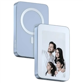 پاوربانک وایرلس 5000 مگ سیف و قاب عکس هوشمند گرین لاین Green Lion Power Frame GNPWRFMPB توان 20 وات