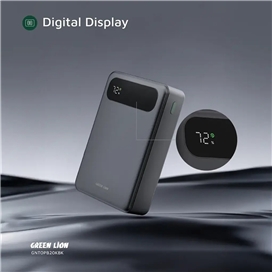 پاوربانک 22.5 وات 20000 با کابل همراه گرین لاین Green Lion Toledo Power Bank GNTOPB20KBK