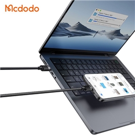 کابل تایپ سی به لایتننیگ با بدنه مگنتی مک دودو Mcdodo Magnetic Self Winding CA-2010