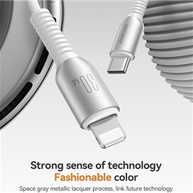 کابل شارژ تایپ سی به لایتنینگ 1.2 متر جویروم Joyroom Type-C To Lightning 1.2M Data Cable S-A51