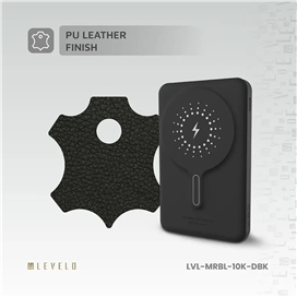 پاوربانک وایرلس 10000 لولو Levelo Marbella MagSafe Leather Power Bank LVLMRBL10KORG