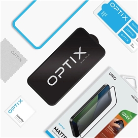 گلس آیفون 17 پرو مکس برند یونیک مدل UNIQ Optix Covex™ Matte مناسب برای Apple iPhone 17 Pro Max