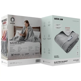 پتو برقی گرم کن دار گرین لاین Green Lion Electric Blanket with Heating Function GNELCBLKTGY