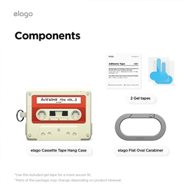 کاور کیس ایرپاد پرو 3 اپل برند Elago مدل Cassette Tape Case مناسب برای AirPods Pro (3rd Gen)