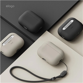 کاور کیس ایرپاد پرو 3 اپل برند Elago مدل Liquid Hybrid Strap Case مناسب برای AirPods Pro (3rd Gen)