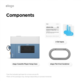 کاور کیس ایرپاد پرو 3 اپل برند Elago مدل Cassette Player مناسب برای AirPods Pro (3rd Gen)