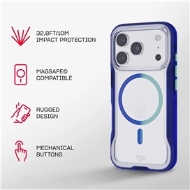 قاب ضد ضربه 10m آیفون 17 پرو مکس برند Tech21 مدل EvoPro مناسب برای Apple iPhone 17 Pro Max