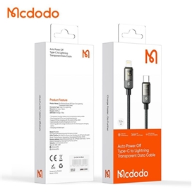 کابل قطع کن دار تایپ سی به لایتنینگ 36 وات 1.2 متری مک دودو Mcdodo Auto Power Off Type-C To Lightning CA-3160