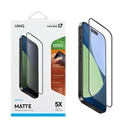 گلس آیفون 17 پرو مکس برند یونیک مدل UNIQ Optix Covex™ Matte مناسب برای Apple iPhone 17 Pro Max