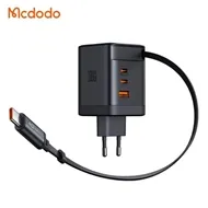 آداپتور شارژ 4 پورت 100W مکدودو با کابل جمع شونده Mcdodo GaN Charger 100W ch-847