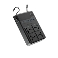 چندراهی برق 2500 وات به همراه کابل جمع شونده پاورولوژی Powerology Power Strip PWCUQC029