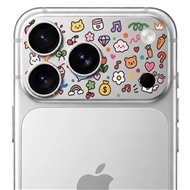 محافظ دور لنز طرح Colorful برند بلو مدل Blueo Invisible Shock-Resistant Lens Protection مناسب برای Apple iPhone 18 Pro