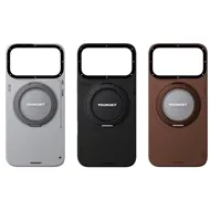 قاب برند Youngkit یانگ کیت مناسب Leather 360 Rotation Ring Stand Case Magsafe مناسب برای Apple iPhone 17 Air