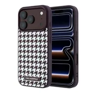 قاب برند کارل لاگرفلد مدل Karl Lagerfel Smooth PU Magsafe Houndstooth With Resin Logo مناسب برای Apple iPhone 18 Pro Max