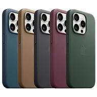 قاب اورجینال مگ سیف دار برند اپل مدل FineWoven مناسب iPhone 15 Pro