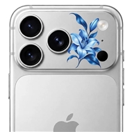 محافظ دور لنز طرح لیلیوم آبی Blue Lilium بلو Blueo Invisible Shock-Resistant Lens Protection مناسب برای Apple iPhone 18 Pro Max