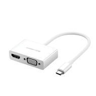 تبدیل USB-C به HDMI و VGA یوگرین مدل MM123 کد 30843