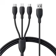 کابل سه سر 1.3 متر بیسوس Baseus 3.5A Ultra-Fast Charging Cable CB000161
