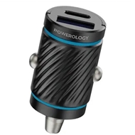 شارژر فندکی 36 وات دو پورت پاورلوژی Powerology Pico Dual-Port Car Charger PCCSR023BK