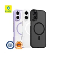 قاب بلو Blueo Skin Friendly Stain & Slip Resistant Magnetic Case-Orange Ring با مگ سیف مناسب برای Apple iPhone 17