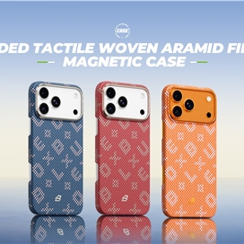 قاب Blueo بلو Gilded Tactile Woven Aramid Fiber Magnetic Case مناسب برای Apple iPhone 17 Pro