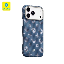 قاب Blueo بلو Gilded Tactile Woven Aramid Fiber Magnetic Case مناسب برای Apple iPhone 17 Pro