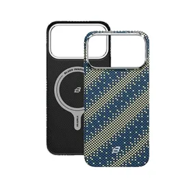قاب بلو بافت مدل Blueo Gilded Tactile Woven Galaxy Aramid Fiber Magnetic Case مناسب برای Apple iPhone 17 Pro Max